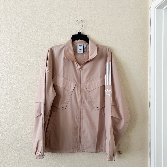 Adidas Men’s Parley Track Tops TT Jacket Beige Size Men's Medium - Picture 2 of 6